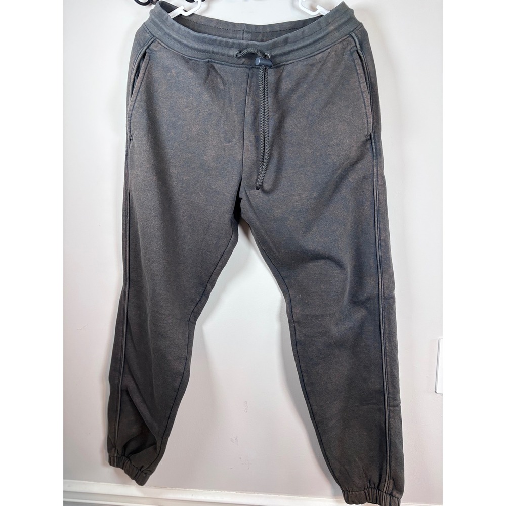 Alphalete Athletics Mens Joggers Small Acid Wash Charcoal Grey Sweatpants